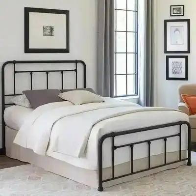 New single-twin black metal bed Baldwin, View more