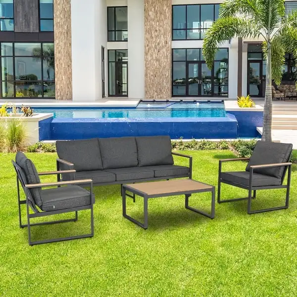 Luxury 5pc patio furniture dining set in Dining Tables & Sets in Markham / York Region - Image 4