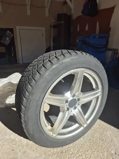 4 Bridgestone Blizzak DM V2 Winter tires with aluminum rims 255/50 R19 perfect for crossovers, SUVs,...