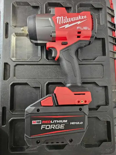 Milwaukee M18 Fuel 1/2" High Torque Impact Wrench w/ 12.0 Forge, View more