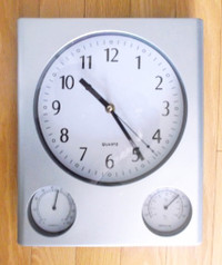 Horloge murale avec température et taux humidité