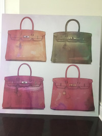 OLIVER GAL XL size Birkin bags glam art print