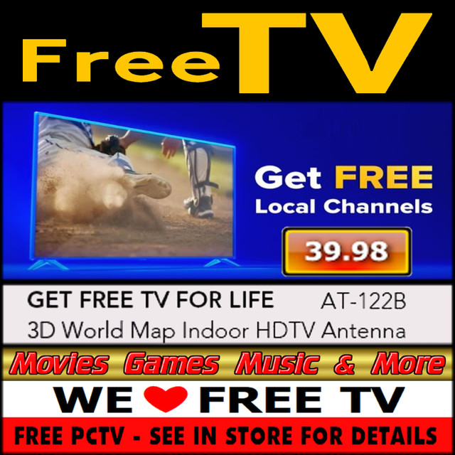 FreeTV /Aerials, Cables, Adapters for Monitors/Smart/LCD/old TVs in TVs in Edmonton - Image 3