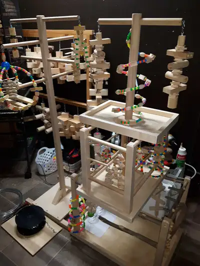 Custom playstands grooming Indian ringnecks for sale, View more