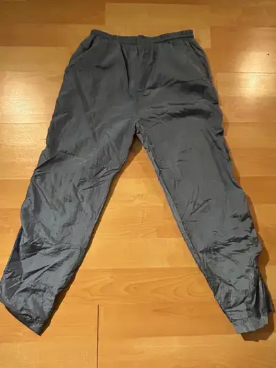 Lined rain splash pants $10 Small-Medium drawstring waist blue, View more