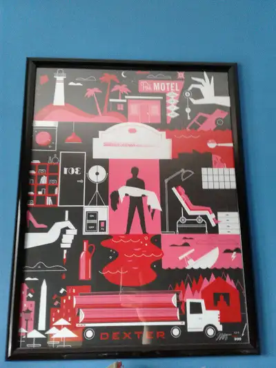 Framed & Signed Dexter Print, View more