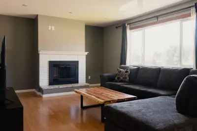 Spacious 4bdrm, 2 bath fully furnished, split level home available for rent! This house has a massiv...