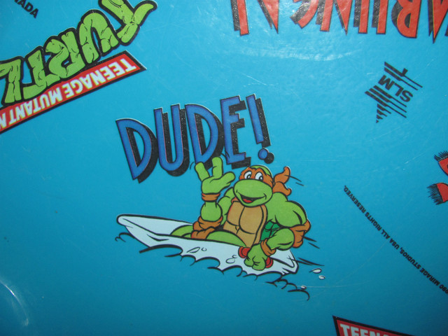 Vintage 1990 TMNT Teenage Mutant Ninja Turtles Sled Toboggan in Toys & Games in Ottawa - Image 3