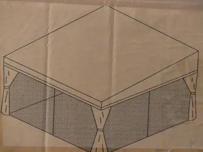 De qualité supérieur. Dimension 3M x3M (10pix10pi), en toile et structure acier/aluminium (poteaux d...