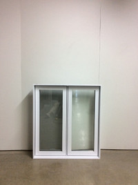 9969BP Fenêtre Battant PVC Blanc 2 sect 1 ouvr 37 3/4 x 41 3/4