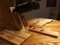 Designer Wooden Wine Boards - Wine Racks -  Gravity Defying