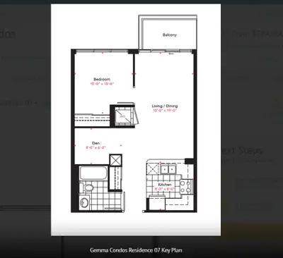 15 Water Garden Drive, Mississauga. Pinnacle International developer * Bedroom: 1+1 * Bathroom: 1 *...