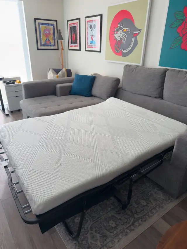 Article - Soma Dawn Gray Left Sofa Bed62863273937153124