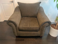 Dark grey fabric sofa