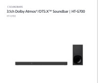 Sony HT-G700 soundbar Dolby Atmos 3.1ch dts:x