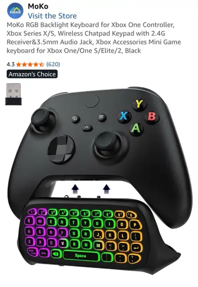 Moko Xbox Chatpad, View more