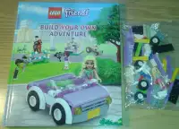 Lego Friends Build Your Own Adventure, livre et mcx 100% complet