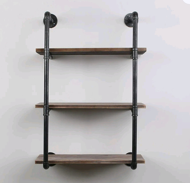 INDUSTRIAL 3-TIERS PIPE SHELVES 24"

 in Bookcases & Shelving Units in Mississauga / Peel Region - Image 2