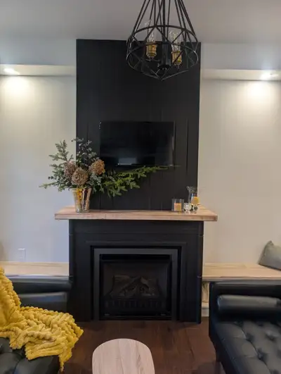 Fireplace would have been bought and installed by previous owners who ran an airbnb. Unit would have...