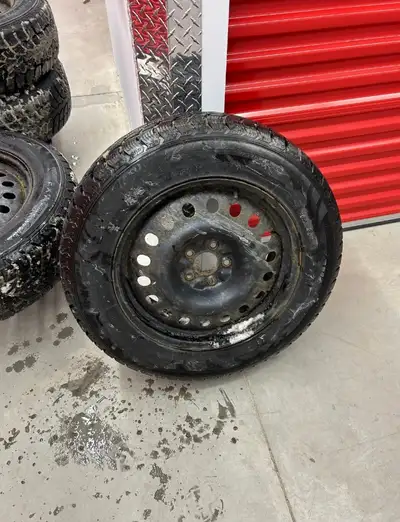 They are like new! Only used for 2 months! Winter claw tires size 235/65r18 106t(18 inches). Include...