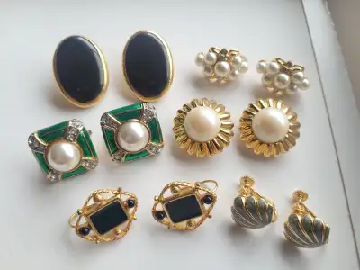 Vintage Signed Earrings, View more