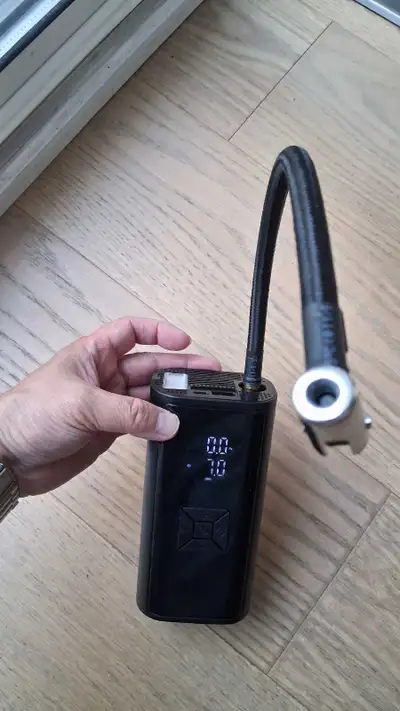 Air Inflator compressor car Tire USB power bank 2 in 1, View more