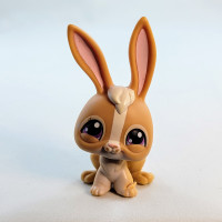 Littlest Pet Shop LPS #28 Rabbit 2004 Toy Hasbro Read