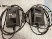 Pair of 12v battery chargers for quad scooter golf cart