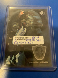 Michael Jordan 1998 NBA SP Phi Beta Carolina  #J11 Showcase 267