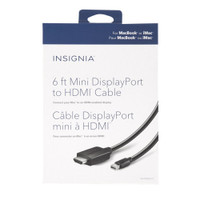 Insignia 1.8 m (6 ft.) Mini DisplayPort to 4K HDMI Cable