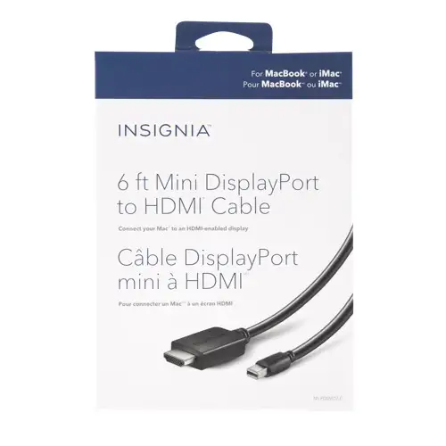 Insignia 1.8 m (6 ft.) Mini DisplayPort to 4K HDMI Cable in General Electronics in City of Toronto - Image 2