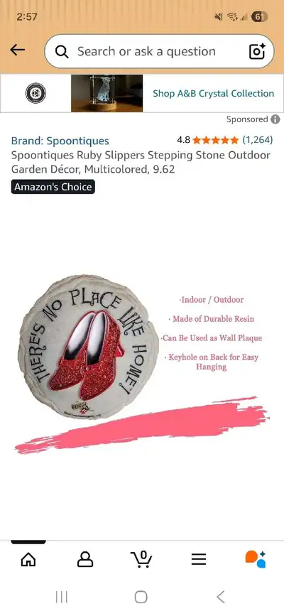 Spoontiques plaque/stepping stone, View more