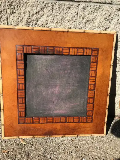 2 VINTAGE WOODEN FRAMED CHALKBOARDS, View more