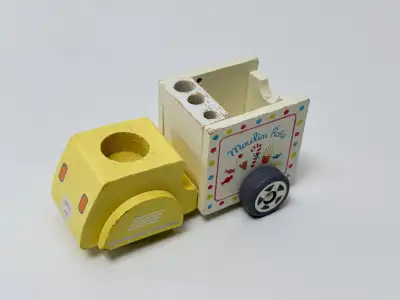 Moulin Roty Wooden Ice Cream Truck Toy Vehicle France Made, View more