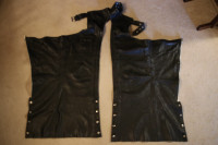 Men's "L" Motorcycle Leather Chaps