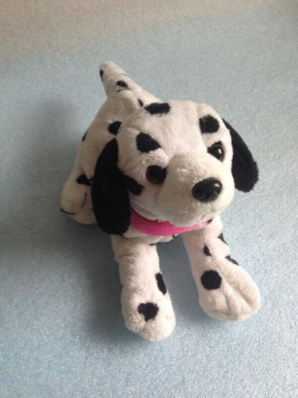 Puppy Dog Black & White Spots Plush Stuffed Animal Toy 7" in Toys & Games in Markham / York Region - Image 3