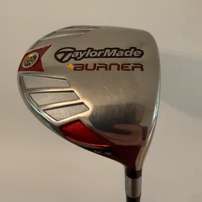 Club: TaylorMade Burner 9.5 Degree Driver right handed Shaft: TaylorMade Graphite Stiff Flex Grip: G...