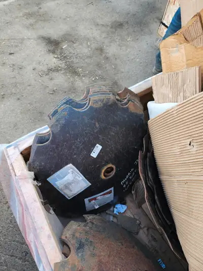 24" x 1/4" notched discs. 2 1/16" dia center hole. 18 available. $60 ea. or all 18 for $900. New con...