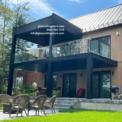 Precut tempered glass panels in stock for immediate pickup. Ideal for decks, balconies, indoor raili...