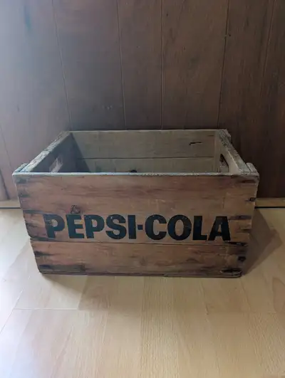 Vintage Pepsi -Cola Wood Crate, View more