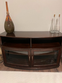 solid TV stand or wall table