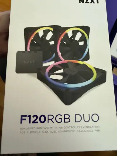 NZXT F120RGB Duo fans 3 pack Unopened, View more