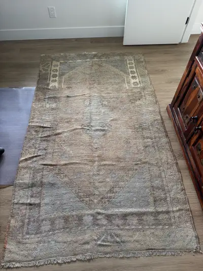 Authentic Turkish Rug 91”L x 52.5”W, View more