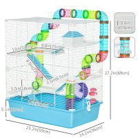 23" Large Hamster Cage, Small Animal House, 5-Level Gerbil Haven