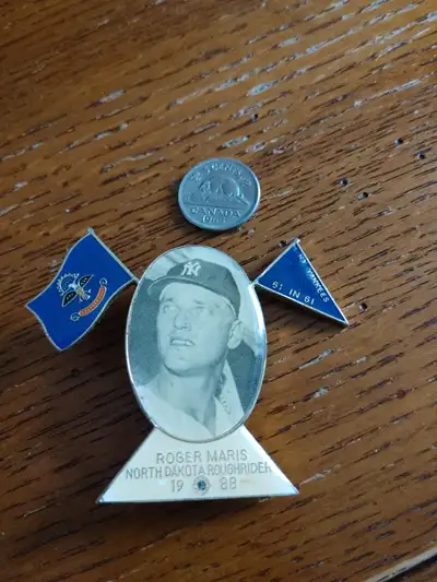 Rare ROGER MARIS Theodore Roosevelt Rough Rider Award Pin, View more