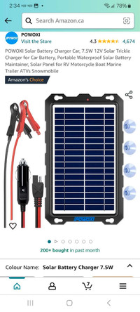 Powoxi Solar battery charger