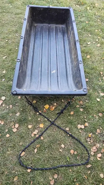 Eagle Claw, size 54"x25"x10", with custom improvements (tie-down rings and hooks with pull rope - fi...