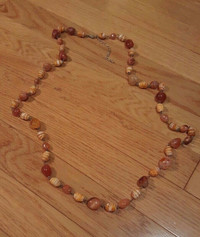 Orange Glass Bead Necklace - Reitmans