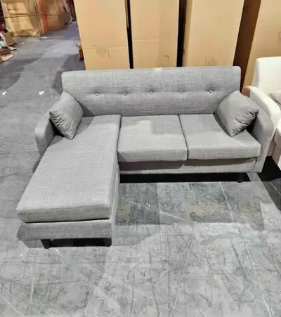 Modern Grey Sectional Sofa+Coussins , View more