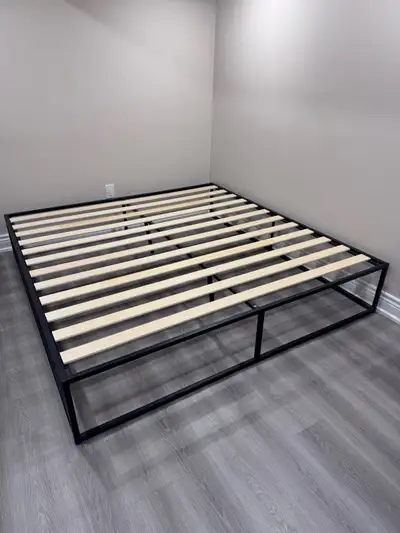 King  Metal Platform Bed Frame | Heavy Duty | No Box Spring N, View more